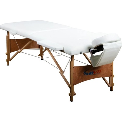 Movit 38423 Prenosné masážne lehátko biele 184 x 70 cm