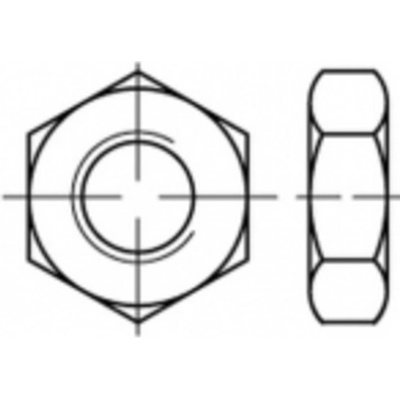 TOOLCRAFT TO-5417055 šesťhranné matice M42 10 ks