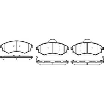 Sada brzdových platničiek kotúčovej brzdy REMSA 0318.05