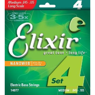 Elixir Bass Long Scale Nanoweb 14077 Medium
