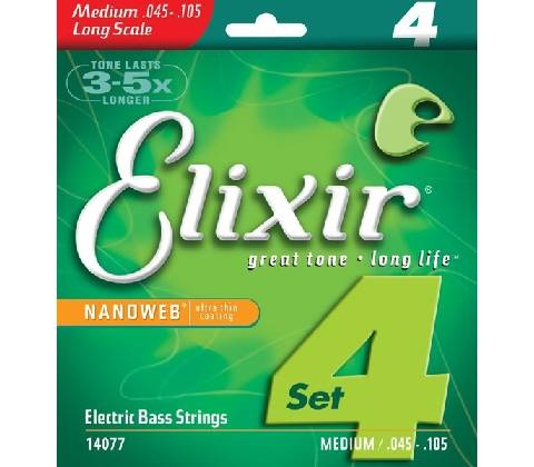 Elixir Bass Long Scale Nanoweb 14077 Medium