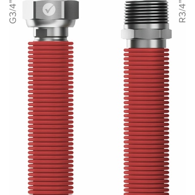 MERABELL Aqua Flexi Hadica R3/4"-G3/4" 30-60cm - 1ks červená M0042