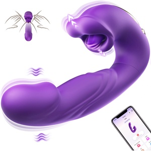 SuperLove 4in1 Thrusting, Vibrating, Licking & Sucking Ultimate Toy Purple