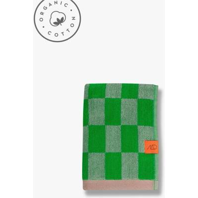 Retro Mette Ditmer DenmarkZelený uterák z bio bavlny 50x90 cm