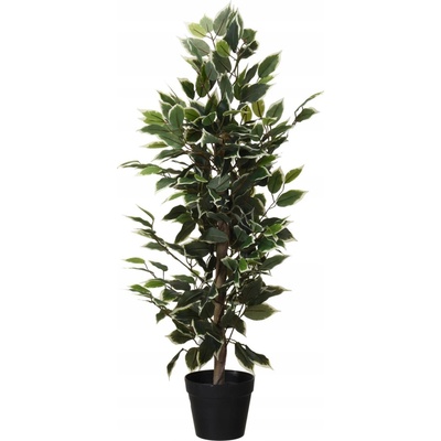 UMĚLÁ ROSTLINA V KVĚTINÁČI, FIKUS, VÝŠKA 95 CM, HOME STYLING COLLECTION