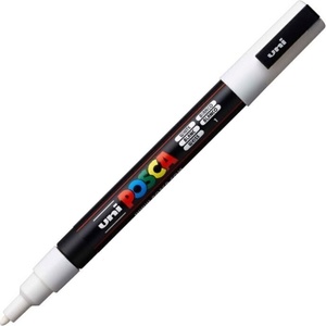 uni PC-3M Химикалка 0, 9 - 1, 3 mm 01 White 1 бр (60.1301)