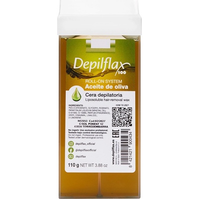 DEPILFLAX 100 Depilační vosková rolka olivová 110 g