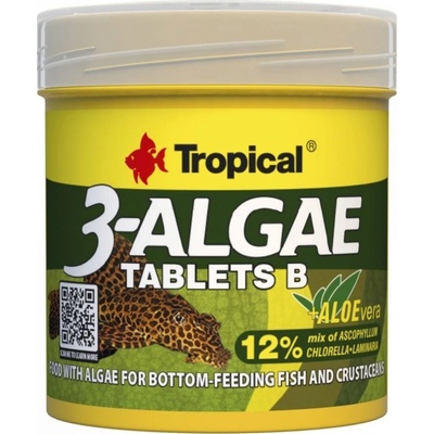 Tropical 3-Algae Tablets B 50 ml, 36 g, 200 ks
