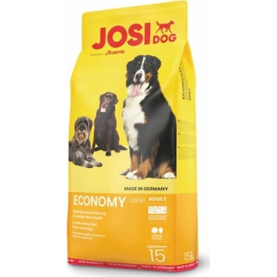 JosiDog Economy 15 kg + Denties s krocanem a jablkem 0,18 kg