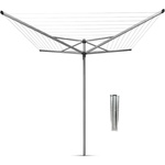 Brabantia Външен простор Brabantia TopSpinner 90300260, 40 м, Метален шиш за вкопаване, Резистентен на корозия, Инокс (90300260)