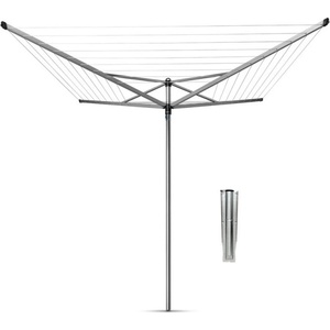 Brabantia Външен простор Brabantia TopSpinner 90300260, 40 м, Метален шиш за вкопаване, Резистентен на корозия, Инокс (90300260)