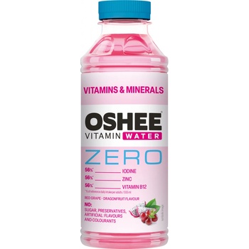 Oshee Zero Vitamínová voda s vitamínmi a minerálmi 0,55 l