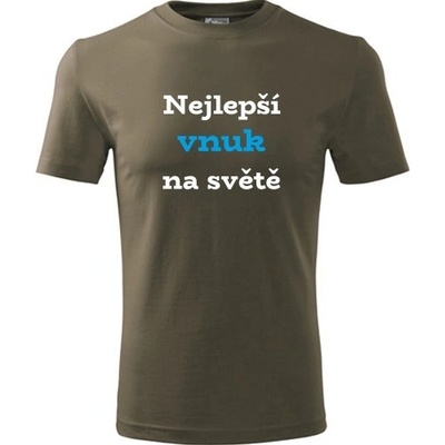 Tričko Nejlepší vnuk na světě dárky kluky army