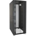 Vertiv VR3350 шкаф за монтиране на апаратура 42U Самостоятелно стояща поставка Черен, Прозрачен (VR3350)