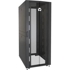 Vertiv VR3350 шкаф за монтиране на апаратура 42U Самостоятелно стояща поставка Черен, Прозрачен (VR3350)
