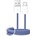 PURO Fabrik 2.0 10W USB-A - USB-C плетен кабел 1, 5 м - син (PUCAC10WFABK415MTBL)