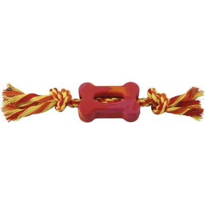 Huhubamboo Gumený tahač červený camouflag 8 cm