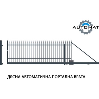 POLARGOS Плъзгаща конзолна портална автоматична врата portland (цената е за пълен комплект за монтаж) (w7338)