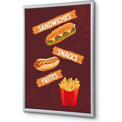 Jansen Display Set klaprámu A1, Svačiny, anglicky, 625 x 872 mm