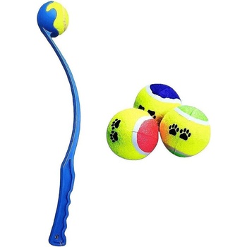 Играчка за хвърляне на тенис топка с дръжка 30см (10091)