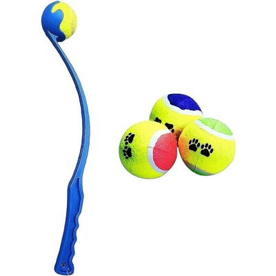 Играчка за хвърляне на тенис топка с дръжка 30см (10091)