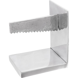 vidaXL Подпори за книги 2 бр. Сребрист 11 x 14 x 17, 5 см Алуминий (42000121)