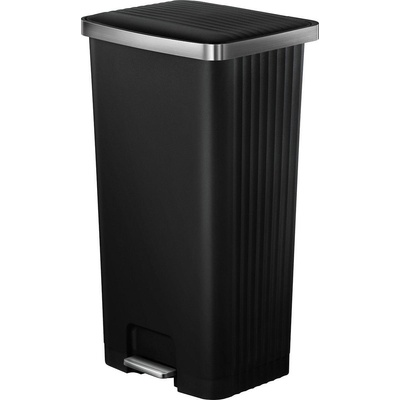 EKO-Europe Кош за отпадъци EKO HANA II с педал (90 л) - черен (EKO 638890 - Black)