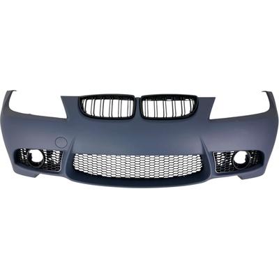 Предна броня за bmw e90 (2008+) - М3 дизайн с бъбреци, отвори за халогени, маркирана за парктроник (51118043958r3)