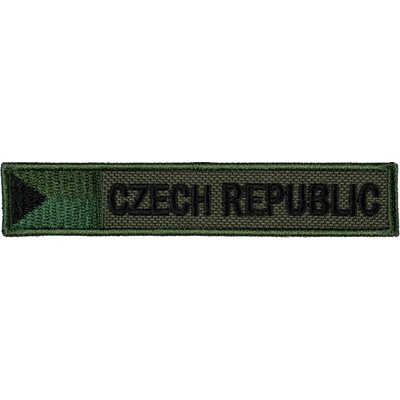 NAVYS Nášivka CZECH REPUBLIC S VLAJKOU - OLIV