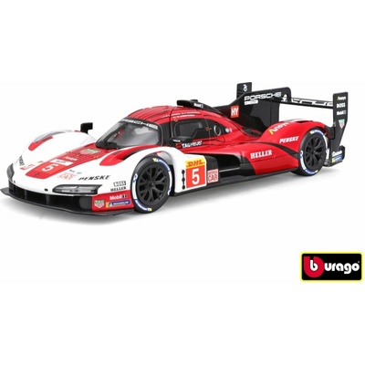 Bburago Racing Porsche 963 White/Red 5 1:24