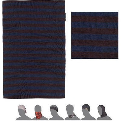Sensor tube merino AIR šátek multifunkční modrá/vínová pruhy