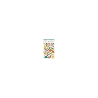Samolepky Zvířátka se zlatou konturou 14x21cm nezařazeno SCR10429