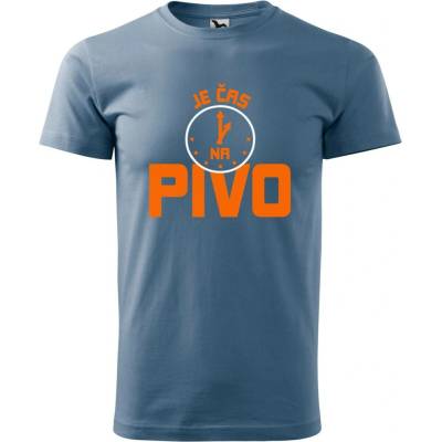 Dobrý Triko pánské tričko Je čas na pivo Denim