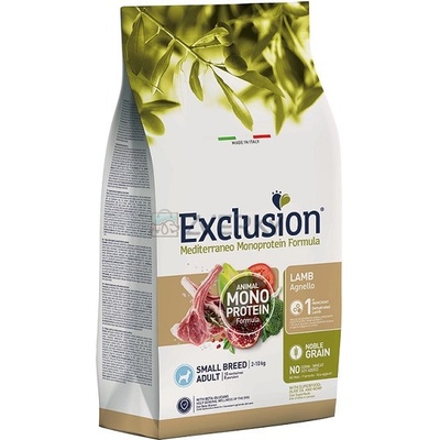 Exclusion Adult Monoprotein Small Lamb 2 kg