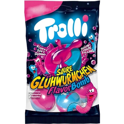 Trolli Flavor Bomb kyselé světlušky s tekutou náplní 4 ks 75 g