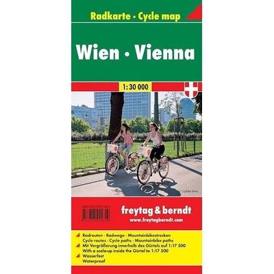Freytag & Berndt Radkarte Wien. Freytag & Berndt Cycle map Vienna