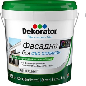 DEKORATOR БОЯ ФАСАДНА dekorator СЪС СИЛИКОН 8.5л (215Р08)