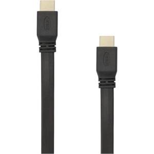 SBOX Кабел sbox, hdmi(м) към hdmi(м), плосък, 1.5м, черен (hdmi-flat-15b)