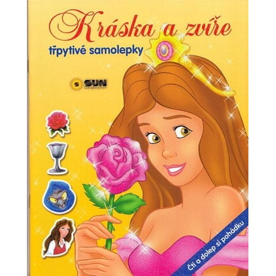 Kráska a zvíře - samolepky čti a dolep pohádku