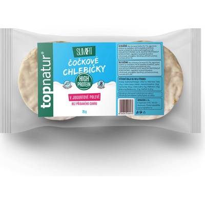 TOPNATUR Slim&fit Čočkové chlebíčky v jogurtové polevě 70 g – Zboží Dáma