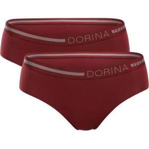 DORINA Комплект от два - менструални бикини Dorina Eco Moon Hipster червени DORINA | Cherven | ЖЕНИ | XXL