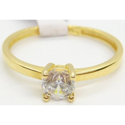 Klenoty Budín zásnubní zlatý prsten se zirkonem HK1258