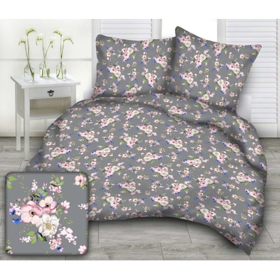 TiaHome Obliečky flanel Hortenz 70x90 140x200