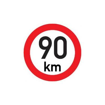 Označení rychlosti 90km, nereflexní (pr.200mm) 1440F