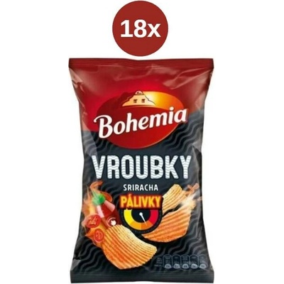 Bohemia vroubky pálivky sriracha 18x 120 g