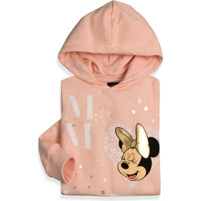 Dievčenská mikina Disney Minnie Golden ružová