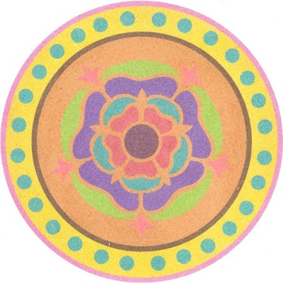 Radost v písku Šablona na pískování mandala 2 300 x 300 mm – Zboží Dáma