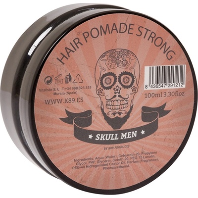 Skull Men K89 Pomáda na vlasy so silnou fixáciou 100 ml