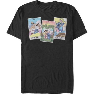 Черна мъжка тениска Disney LILO STITCH TAROT ZOOT. Fan | Cheren | МЪЖЕ | L