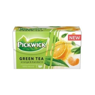 Pickwick Zelený čaj s pomerančem a mandarinkou sáčkový čaj 20 x 1,5 g